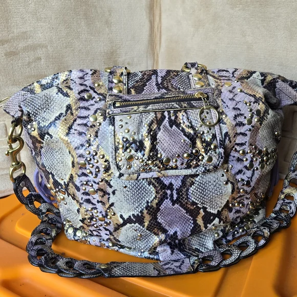 Coach | Bags | Limited Ed Coach Exotic Poppy Xl Spotlight Python